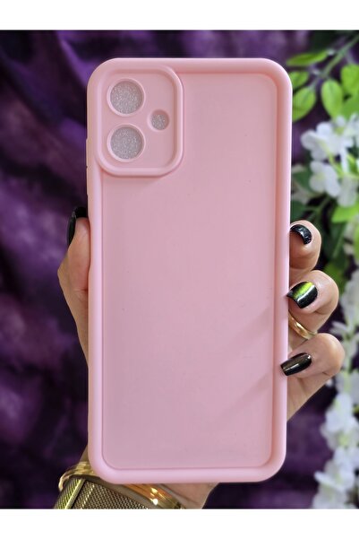 Magic Ring حافظة وردية غير لامعة متوافقة مع هاتف Samsung Galaxy A06 مع دعم زا...