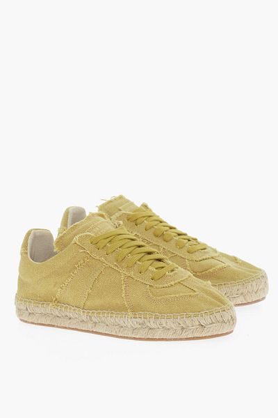 Maison Margiela Teniși Mm22 Low Top din pânză cu detalii din iută