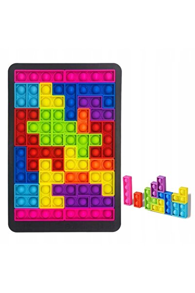 victiny Jucărie senzorială antistres Pop It Tetris cu 27 de piese multicolore