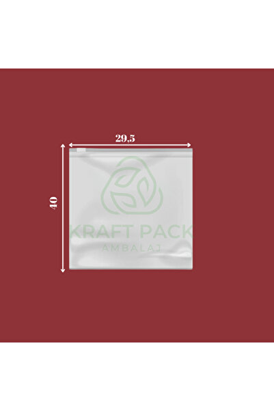 Kraft pack ambalaj Buzlu 29,5 X40 Cm Tekstil Poşeti Kilitli Fermuarlı Poşet 1 Pakette 5 Adet