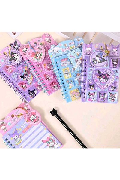 Eva Rose Figured Water Ornament Thick Cover Sticker Notepad Girl Child Gift Notebook Trend Notebook 1 Piece