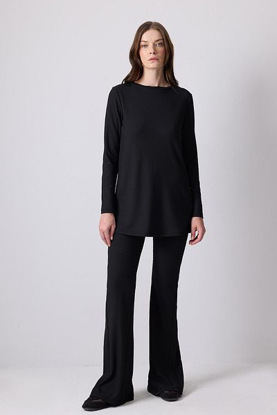 Touché Privé Twill Knitted Tunic Pants Set