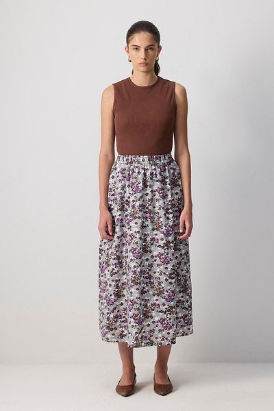 Touché Privé Flower patterned skirt