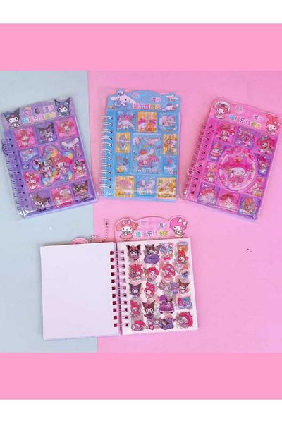 Eva Rose Figured Water Ornament Thick Cover Sticker Notepad Girl Child Gift Notebook Trend Notebook 1 Piece