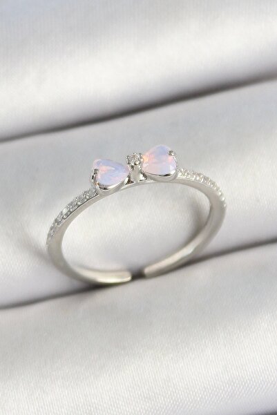 Clariss Gold Color Adjustable Women's Ring with Brass Bow Figure and Zircon S...