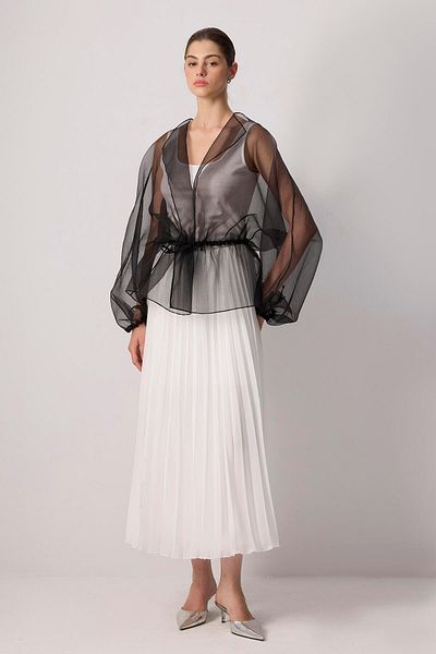 Touché Privé Biye Detail Organza Jacket