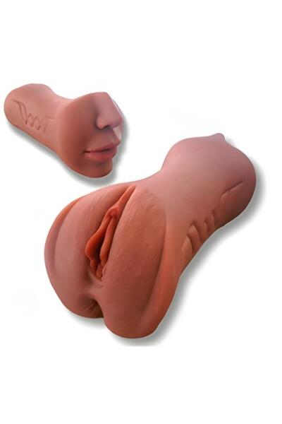 3 Girişli Vajina Anal Oral Mastürbatör