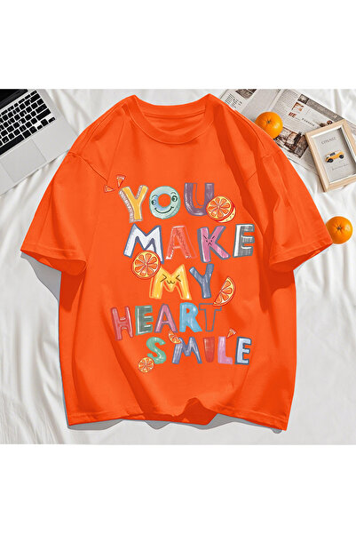 StartMore Y2K Vintage T-Shirt Tee Make You My Heart Print