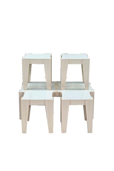 Ch 5-piece tea table set