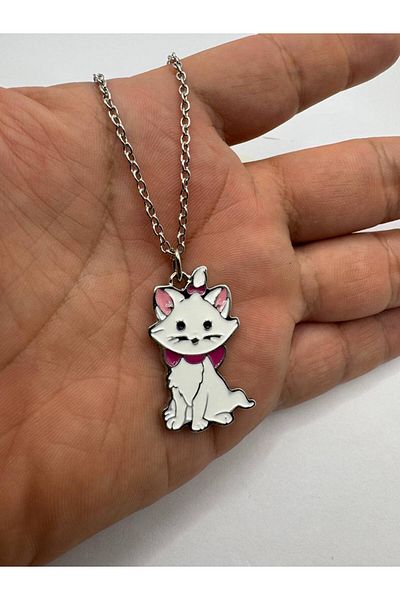 Herşey Nota Gatinha Marie Figured Unisex Necklace – Cute and Elegant Design