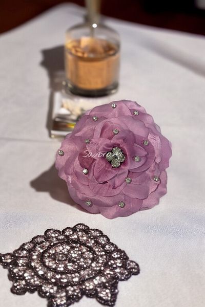 SavBrand Lilac Color Elegant Bridal Hairpin – Romantic and Stylish Hair Accessory
