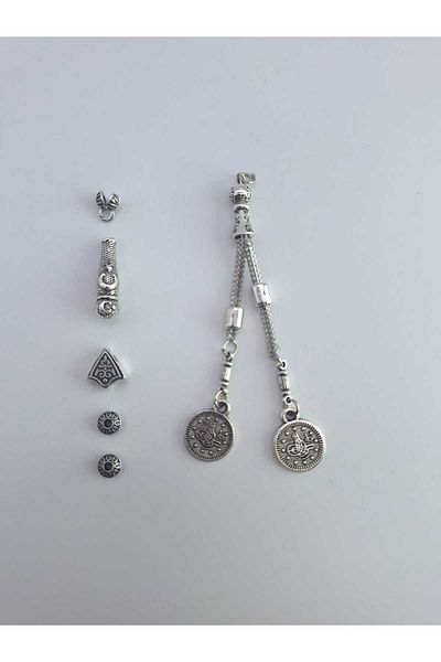 QELA COLLECTION Σετ επισκευής κατασκευής φούντας Tasbih Double Tassel μπορεί να κάνει 5 τεμάχια Tasbih Amber Kuka Tasbih Repair