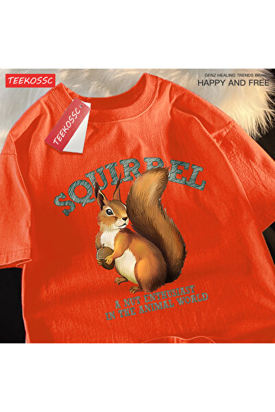 StartMore تي شيرت Y2k Vintage تي شيرت السنجاب لعشاق المكسرات