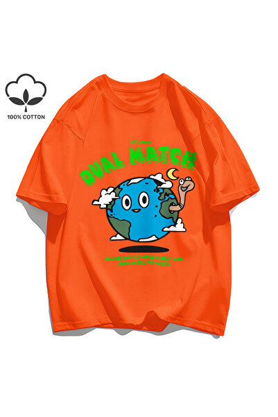 StartMore Y2K Vintage T-Shirt Tee Couple Match Make Life Casual Print