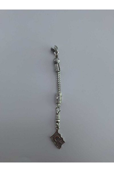 QELA COLLECTION Μεταλλική μύτη χάντρας προσευχής 5 τεμαχίων φούντα – ανθεκτικό χυτό Zamak – φούντα χάντρας προσευχής – ασημί εμφάνιση φούντα