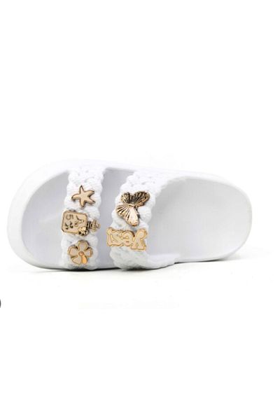 rs riva shoes Girl's Women's Pool Beach Vacation Daily Summer Comfortable Non-Slip Sole Teddy Bear Butterfly Stone Slippers