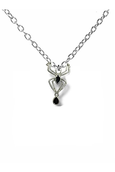 Herşey Nota Bloody Spider Black Necklace – Symbol of Gothic and Bold Style