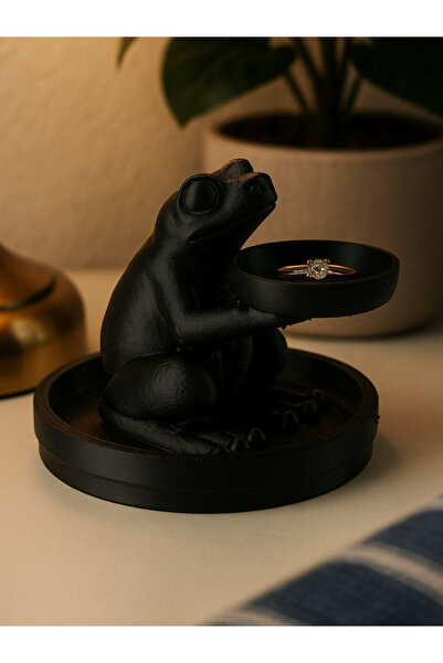 Sizseyy Suport pentru inele cu broasca de broasca