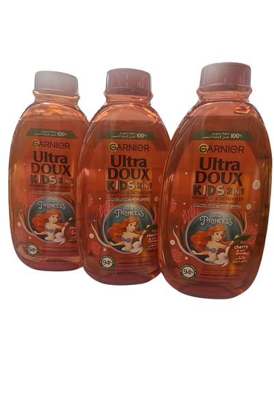 Garnier Garnier Ultra Doux Kids Shampoo & Conditioner with Cherry & Almond Smooth 400g 3 Pieces Hypoallergenic