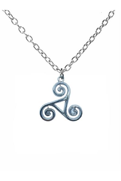 Herşey Nota Gray Teen Wolf Metal Necklace with 60 cm Chain |   Unisex Anime Jewelry with Wolf Figure