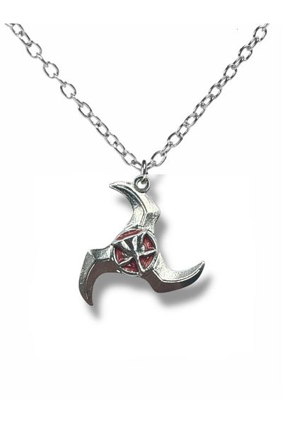 Herşey Nota Naruto Ninja Star Necklace with 60cm Chain |   Anime Themed Unisex Accessory