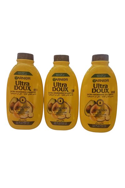 Garnier Garnier Ultra Doux Avocado & Shea Butter Shampoo 400g 3 pieces