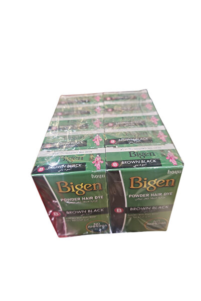 Bigen Beard صبغة بيجن للشعر بني اسود 10 قطع