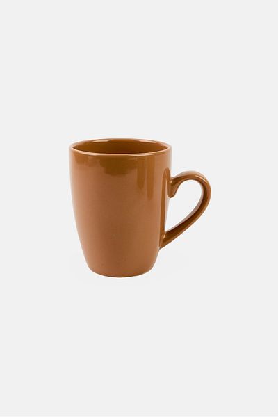 Maser Inoda 4 Pieces Ceramic Coffee Mug 420 ml, Chocolate