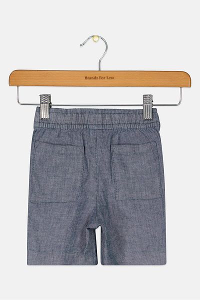 GAP Toddlers Boy Chambray Shorts, Charcoal Navy