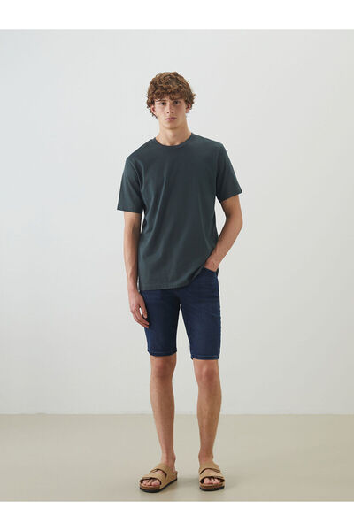 LC Waikiki Peak New Season Skinny Fit Men's Jean Shorts