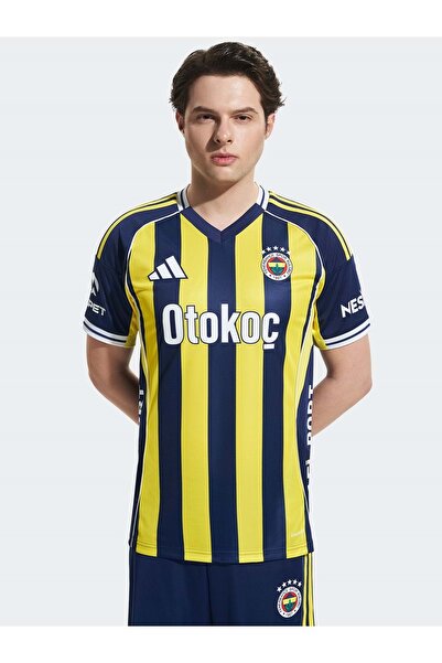 Fenerbahçe S.K. Çubuklu Forma 25/26 Erkek İç Saha Forması SARI-LACİVERT