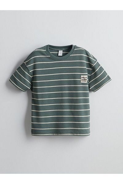 LC Waikiki Crew Neck Striped Boy T-Shirt