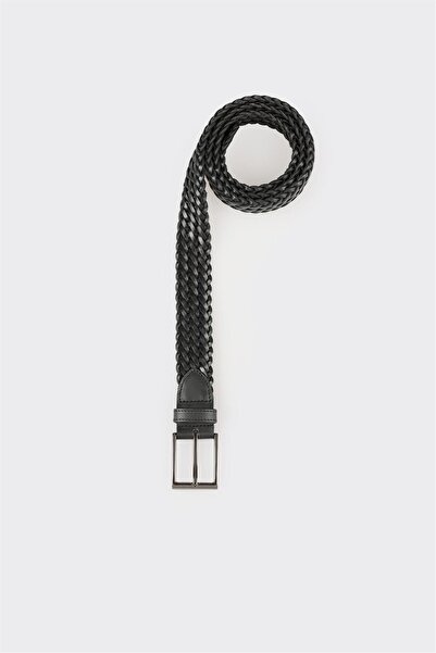 Elle Shoes Siyah Deri Erkek Kemer