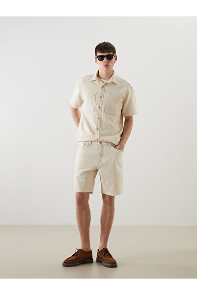 LC Waikiki Nevavm Standard Fit Men's Jean Shorts with a Difference