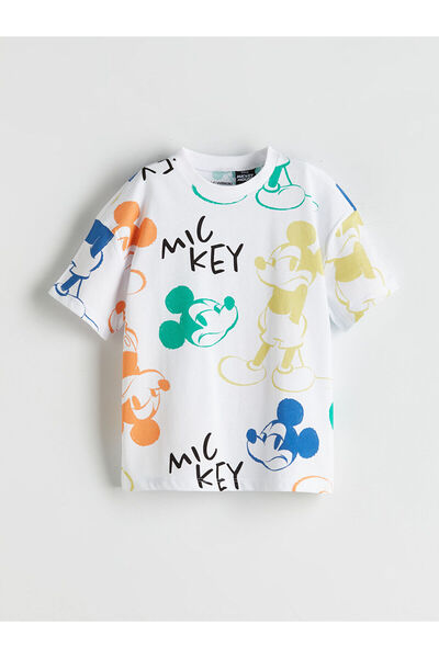 LC Waikiki Özmarka Yeni Sezon Mickey Mouse Baskılı Erkek Çocuk Tişört