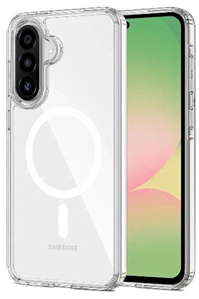 CEPSTOK Samsung Galaxy A56 Magsafe Özellikli Şeffaf Telefon Kılıfı