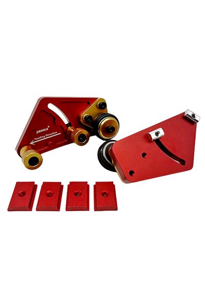 Choice 1 Pair 1 Pair Bearing Roller Feeder, Upgraded Aluminum Alloy Feather Loc Board, Table Saw Feeding Sa