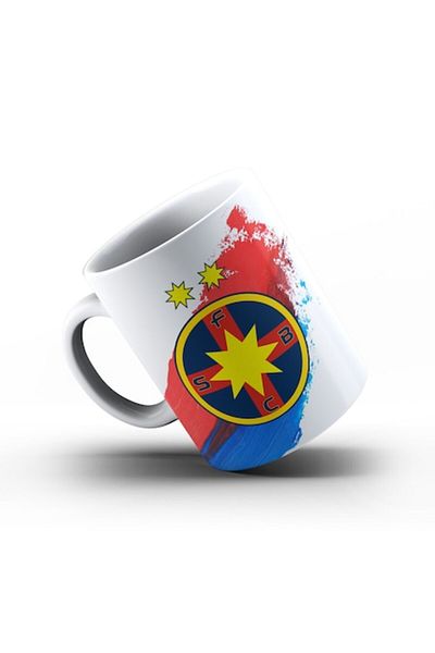 OEM Cana suporter Tata si Fii FCSB Bucuresti, fotbal, suporter, alba, 330 ml