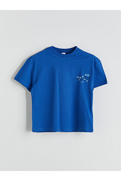 LC Waikiki Tricou pentru băiat cu imprimeu cu guler rotund de sezon nou - S5I...