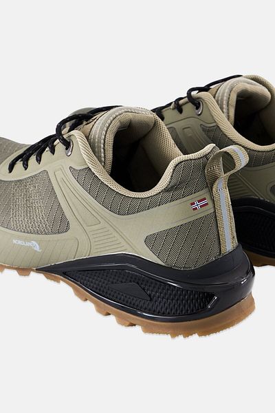 Nordland Men Textured Lace Up Hiking Shoes, Olive