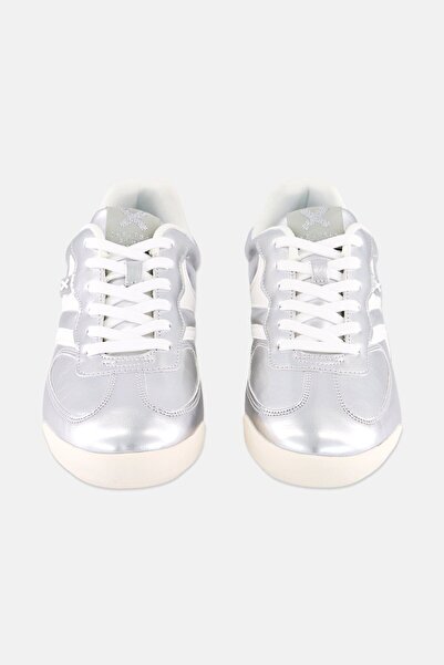 XTI Women Lace Up Casual Shoes, Silver