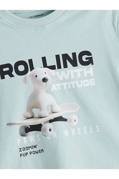 LC Waikiki Crew Neck Printed Boy's T-Shirt