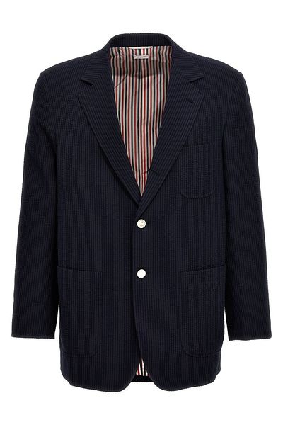 THOM BROWNE Sacou Thom Browne cu un singur rând de nasturi din denim