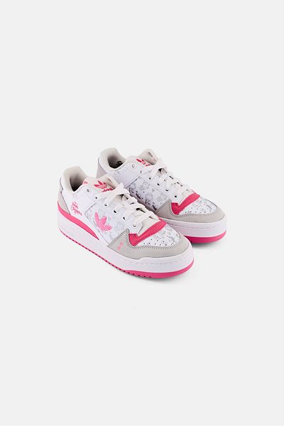 adidas Originals X Hello Kitty Kids Girl Forum Bold Lace Up Outdoor Shoes, Multicolor