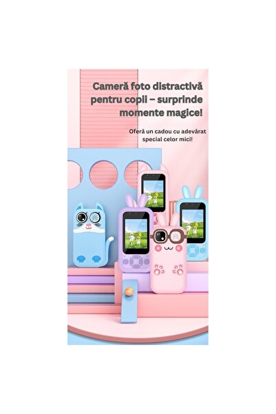 zyteq ®️ H06 Kids Phone, Camera, Games, 2.0'' Screen, Durable Cat Design, Blue