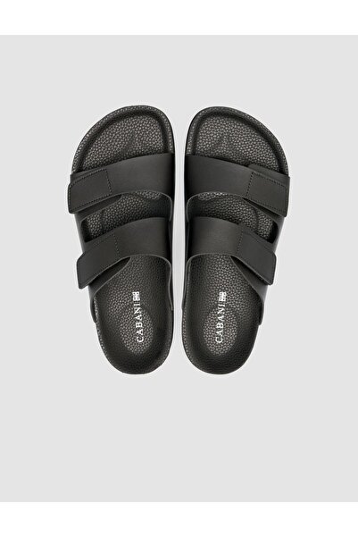 Cabani Velcro Black Men's Slippers