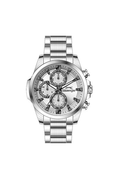Slazenger Sl.09.2570.2.04 All Functions Active Steel Cord Steel Case 10 Atm Water Resistant Meta