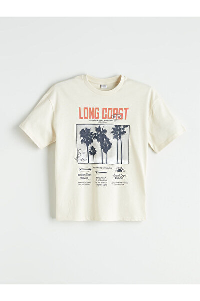 LC Waikiki Nova sezonska okrugla kragna majica za dečake - S5OL91Z4