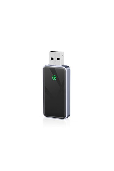 zyteq 2-in-1 Wireless Adapter, Android Auto & CarPlay, BT 5.2, A7 Chip, Dual WiFi, Black