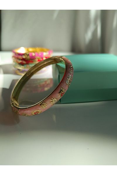Kudi Women's Pink Handcuffs with Magnets